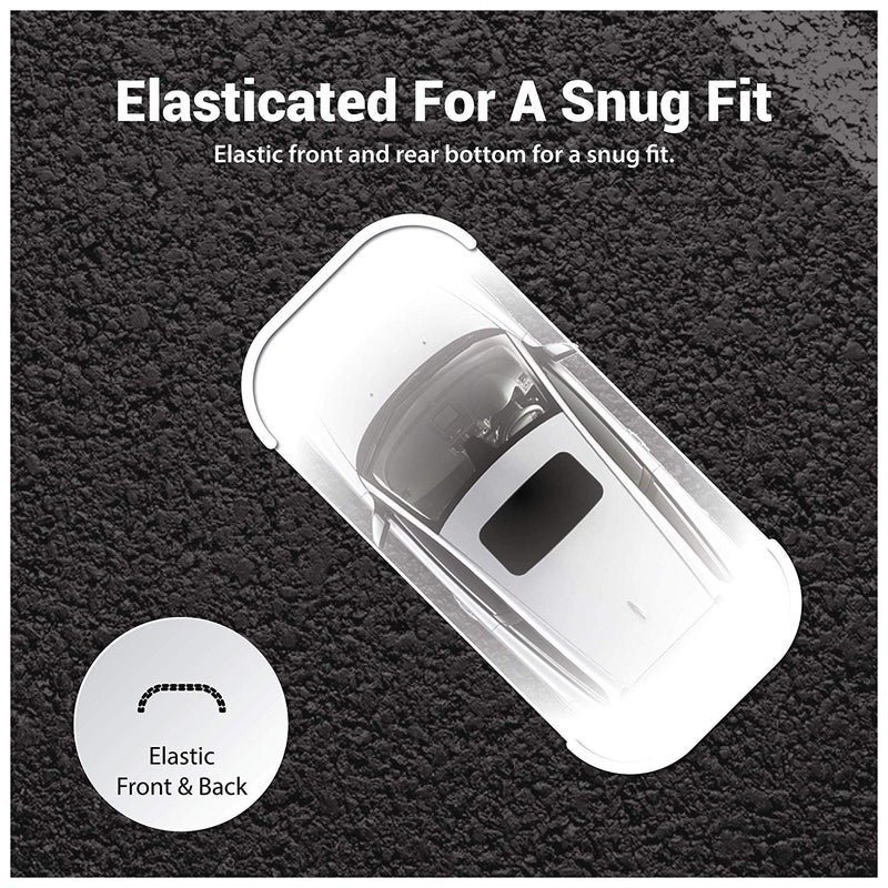 West Lake Car Essential Universal Disposable Clear Plastic Car Cover Suitable for SUV Sedan Mini Van, 24 Feet by 16 Feet Extra Large Size with Elastic Band - Image 5